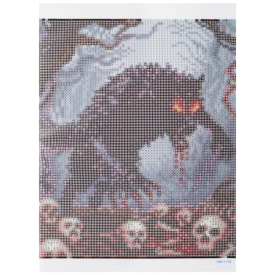 8" x 10" Werewolf Diamond Art Kit with Magnetic Wood Frame by Make Market®